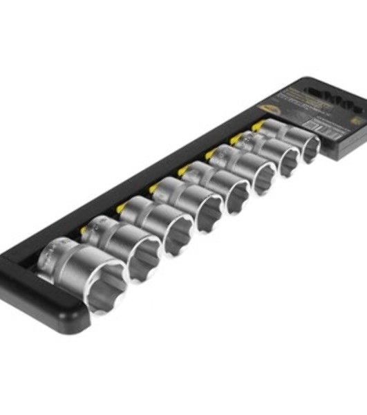 Набор головок BERGER BG2029 торцевых 1/2'' superlock 8предметов 16-27мм