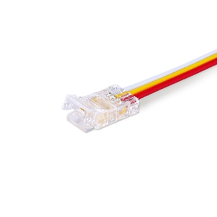 Соединитель гибкий односторонний COB CCT 12/24V для лент 8mm (3 конт.) (5шт)