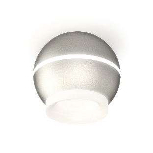 Светильник Ambrella Light XS1103030 SSL/FR серебро песок/белый матовый MR16 GU5.3 LED 3W 4200K (C1103, N7165)