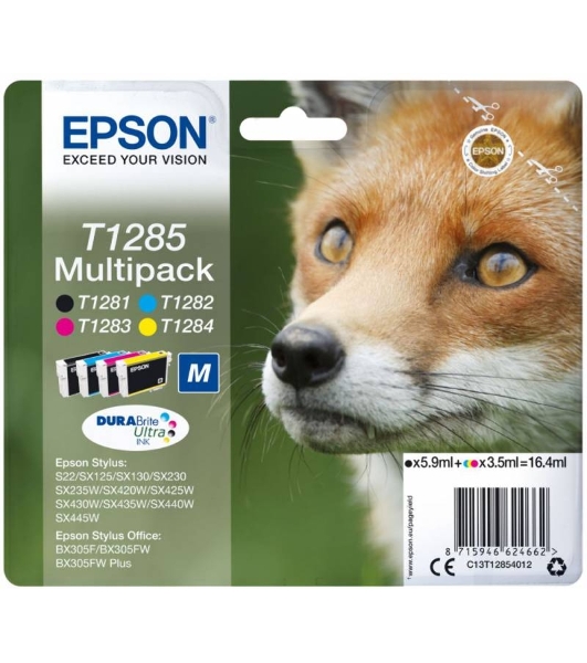 Картридж струйный Epson T1285 C13T12854012 4цв. набор карт. для Epson S22/SX125