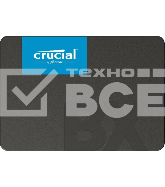Накопитель SSD Crucial BX500, 240Gb, 2.5', SATA III, R/W 540/500
