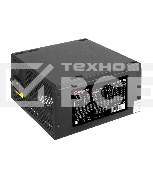 Блок питания Exegate 500PPE (EX260641RUS), 500Вт, 120мм, черный