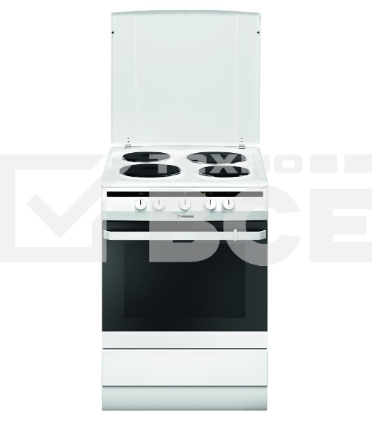 Плита электрическая Hansa FCEW63010 белый, конфорок 4 шт, духовка 69 л, 60 см x 85 см x 60 см