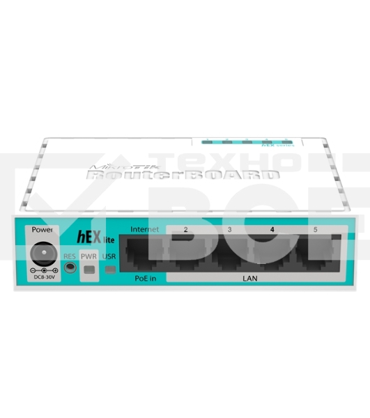Маршрутизатор MikroTik RB750r2 hEX lite 5x10/100 Mbps