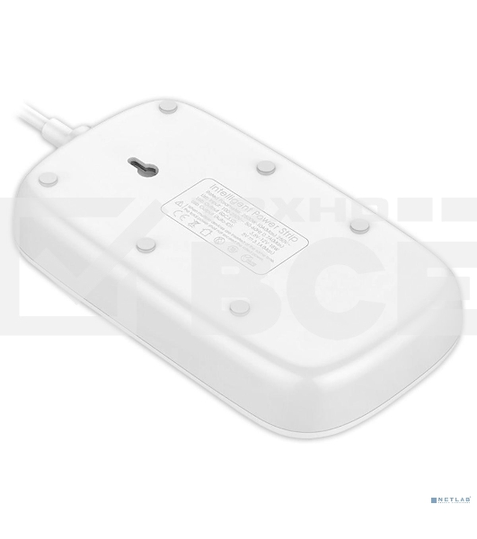 Сетевой фильтр Perfeo LD_B4435 LDNIO SC4407Q/ Сетевой фильтр 2 м / 4 розетки EU_UK_US/ 2500W/ 4 USB+QC 3.0/ Выкл. на розетки/ белый