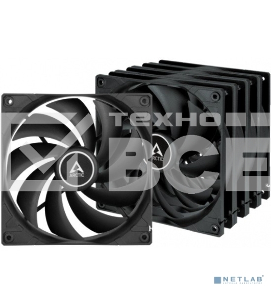 Вентиляторы для корпуса ПК Arctic F14 Black Value Pack Black 5 штук (ACFAN00233A) (703239)