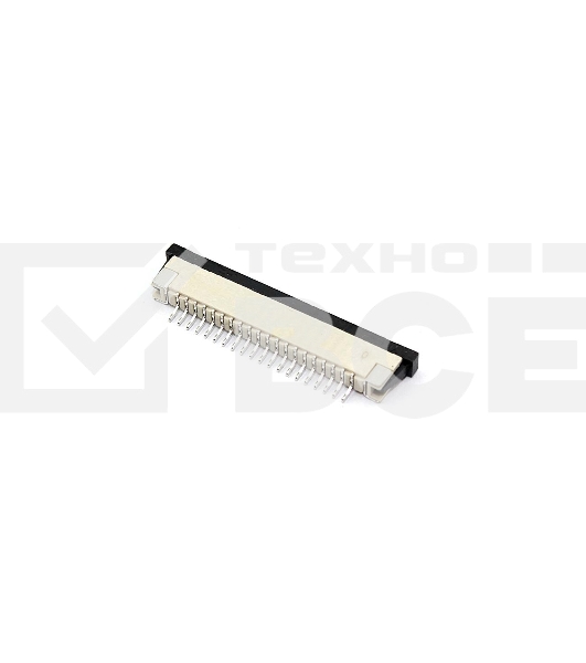 Разъем FPC  Half Coverage Bottom Contact 1.0K-BX-20PWB 20 pin высота 2мм шаг 1мм