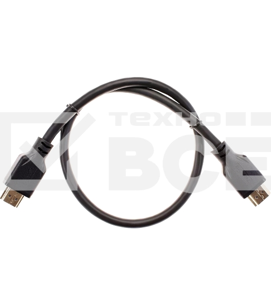 Кабель HDMI 19M/M,ver. 2.1, 8K@60 Hz 0.5m Telecom/VCOM <TCG255-0.5M>