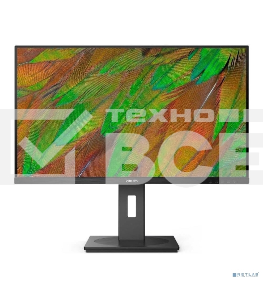 Монитор 31.5' Philips 32B1N3800 VA 3840x2160, 60 Гц, 4 мс, 16:9, 350 кд/м², 2xHDMI 2.0, DP 1.4, 3.5 Jack, USB Hub (4x USB 3.2 Gen1), динамики (2x3 Вт), HDR10, черный