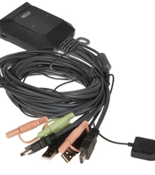 Переключатель ATEN 2-Port USB 4K HDMI Cable KVM Switch