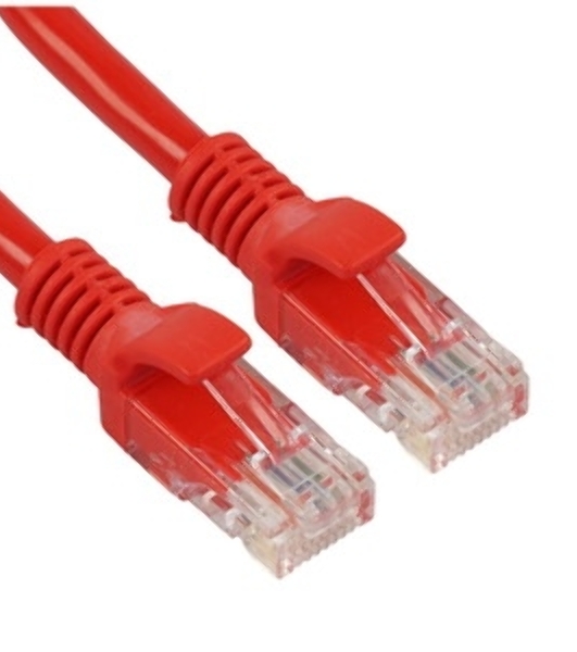 Патч-корд UTP Cablexpert cat.6, 0.5м, литой, многожильный, красный