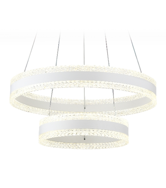 Светильник Ambrella light FA6175/2 WH белый 108W 3000K+6400K/3000K/6400K/4200K+4200K D500*630 (ПДУ РАДИО 2.4G)