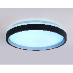 Светодиодный светильник RGB Ambrella light FZ610 BK/GD черный/золото IP20 66W 3000K-6500K+RGB D490*85 (ПДУ ИК), фото 1