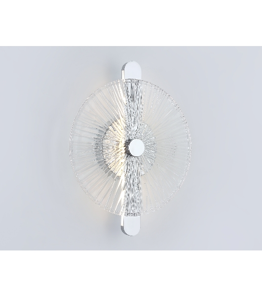 Настенный светодиодный светильник Ambrella light LH31141 СH/CL хром/прозрачный 13W 3000K 280*70*350