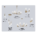 Люстра Ambrella light LH55201/6 BS/CL латунь/прозрачный E14*6 max 40W D660*520, фото7