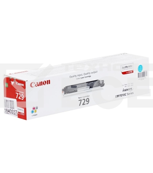 Картридж лазерный Canon Cartridge 729C (4369B002) голубой (1000 стр.) для CANON i-Sensys LBP-7010C/7018C