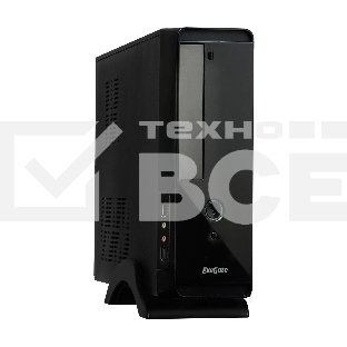 Компьютерный корпус MiniITX Exegate MI-209 Black, miniITX/mATX, <M350, 80mm>, 2*USB, Audio