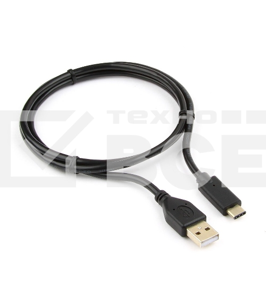 Кабель USB Cablexpert CCP-USB2-AMCM-1M, USB2.0 AM/ USB3.1 Type-C, 1м, пакет