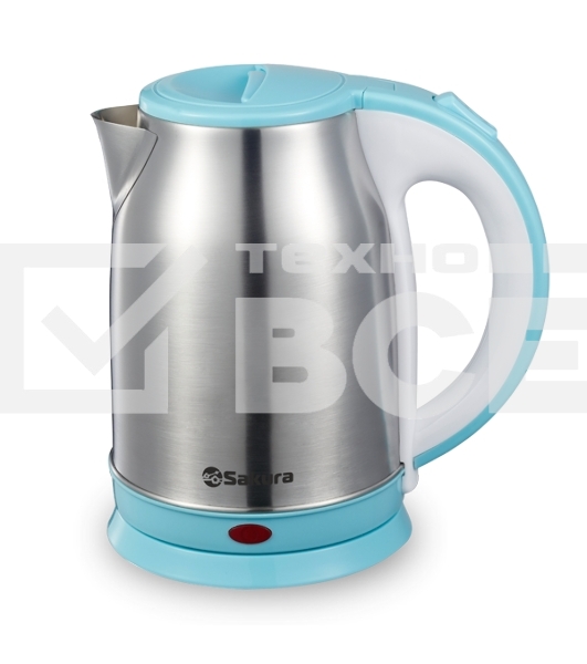 Чайник электрический Sakura SA-2147BL (1.8) нерж+голуб д