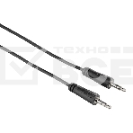 Кабель аудио Hama H-122307 Jack 3.5 (f)/Jack 3.5 (f) 0.75м. черный (00122307), фото 1