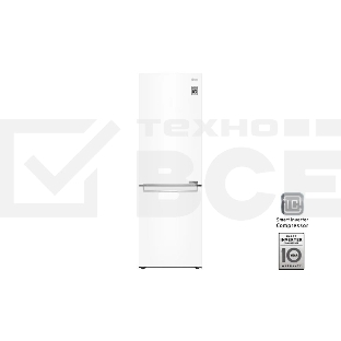 Холодильник LG GC-B459SQCL белый двухкамерный 247/127л морозилка снизу, No Frost