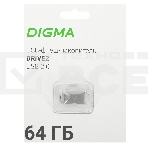 Флеш диск Digma 64Gb DRIVE2 DGFUM064A20SR USB2.0 серебристый, фото2