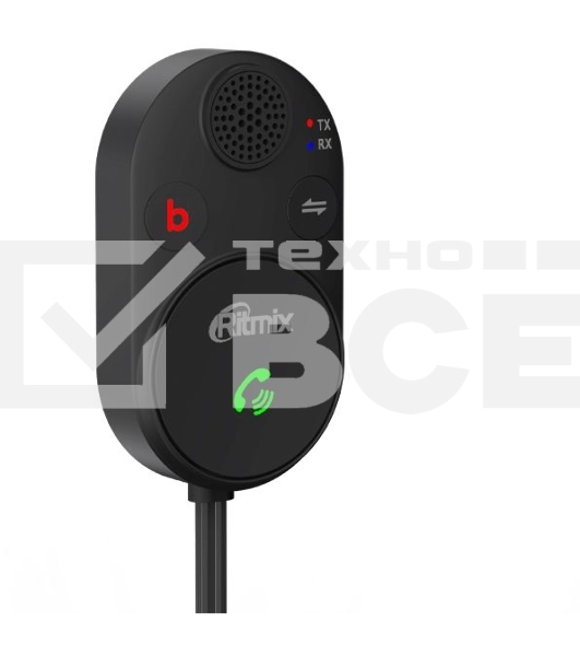 Автомобильный FM-модулятор Ritmix BTR-200 черный BT USB (80002461)