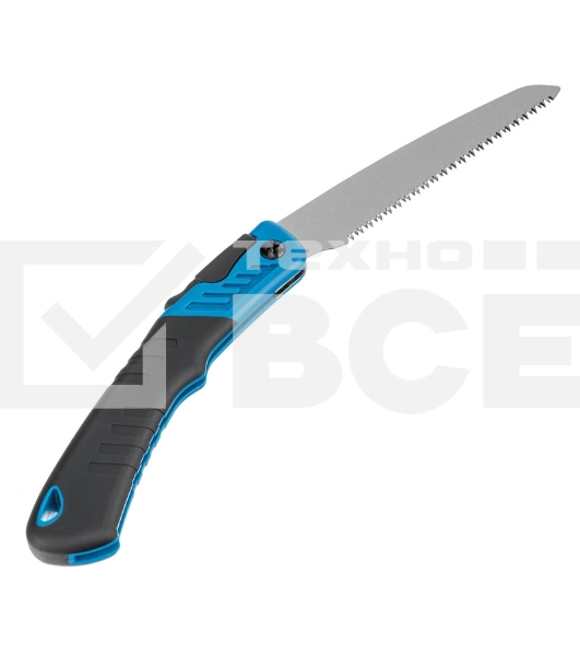 Пила по дереву Gross 23616 PIRANHA складная, для кэмп.и сада, 150 мм, 9-10TPI, зуб 3D, подкал.зуб, 2-ком.рук.