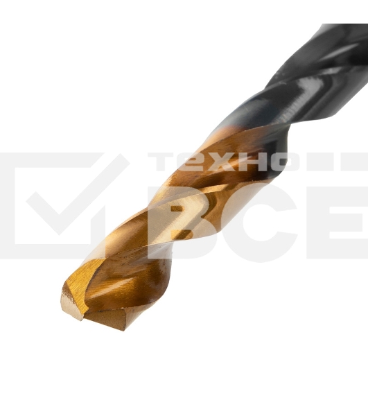 Сверло по металлу, 7,5 мм, HSS-Tin, Golden Tip, 8 шт. Denzel