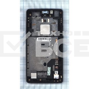 Дисплей для Yota YotaPhone 1 C9660 черный с рамкой