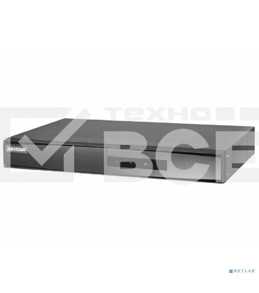 Видеорегистратор 4-х канальный IP c PoE, 1 VGA до 1080Р, 1 HDMI до 1080Р, двустороннее аудио, 1 SATA для HDD до 6Тб, 4х100M PoE, 1 RJ45 10M/100M, 2 USB, -10°C...+55°C, DC48В, 10Вт макс (без HDD), ≤1кг (без HDD)