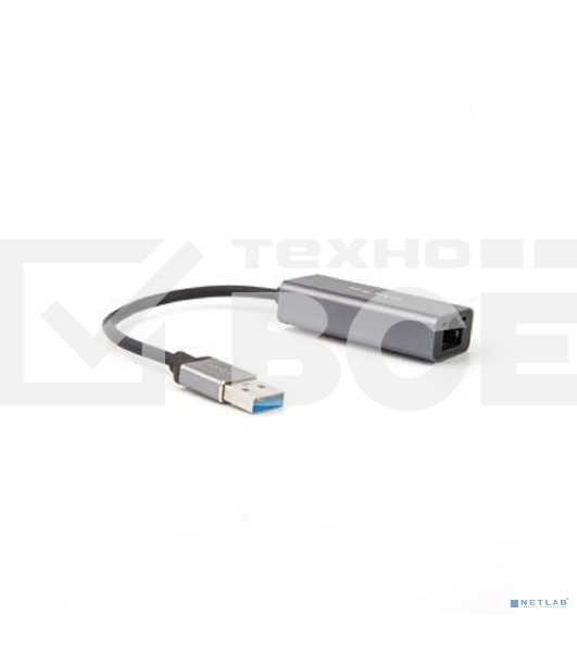 Кабель-переходник USB 3.0 (Am) --> LAN RJ-45 Ethernet 1000 Mbps, Aluminum Shell,Telecom <TU312M>