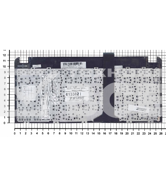 Клавиатура для ноутбука Asus Eee PC 1015 черная с рамкой