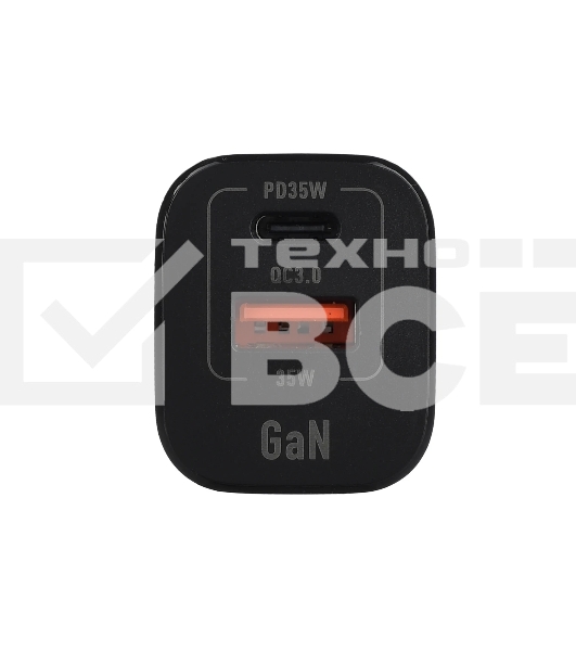 Зарядное устройство GOPOWER 1USB+1TYPE-C 35W QC3.0 00-00028403 черный