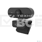 Веб-камера CBR CW 852HD Black с матрицей 1,3 МП, разрешение видео 1280х720, USB 2.0, встроенный микрофон с шумоподавлением, фикс.фокус, крепление на мониторе, длина кабеля 1,5 м, цвет чёрный, фото2