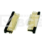 Разъем FPC  Half Coverage Bottom Contact 1.0K-BX-20PWB 20 pin высота 2мм шаг 1мм, фото3