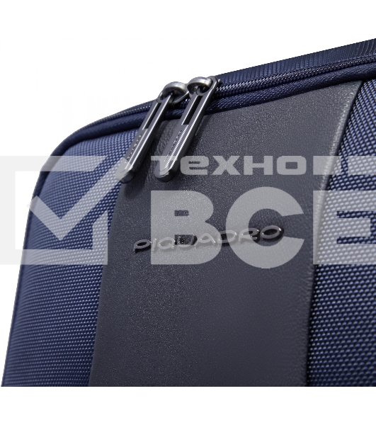 Рюкзак Piquadro Brief2 CA6648BR2/BLU темно-синий нейлон/натур.кожа