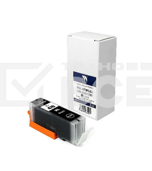 Картридж струйный NVPrint PGI-470PGbk XL (NV-0321C001) черный для Canon Pixma MG5740/MG6840/TS5040/TS6040/TS8040 (22 мл) совместимый
