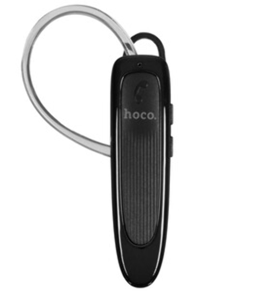Беспроводная моно-гарнитура Hoco E60 черный, вкладыш с заушником, Bluetooth, до 10 ч