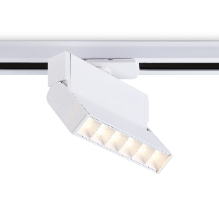 Трековый однофазный светодиодный светильник Ambrella light GL6811 WH белый LED 6W 3000K 24° 115*22*87