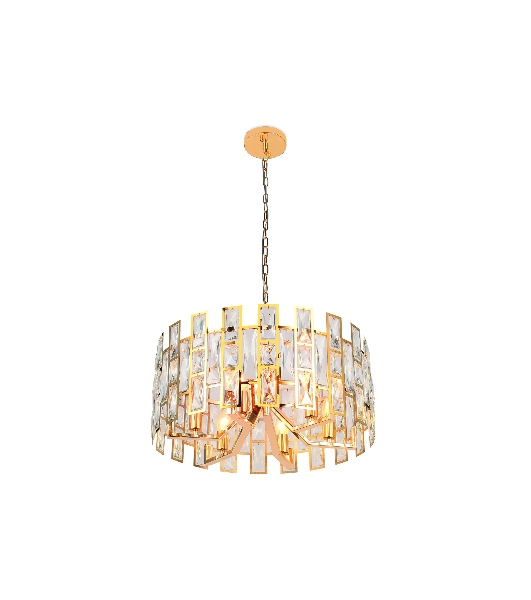 Светильник Ambrella light TR5061/6 GD/CL золото/прозрачный E14/6 max 40W D500*938