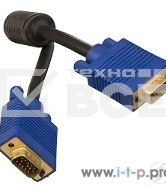 Кабель для монитора Defender SVGA HDDB15M M/M 1.8м BL BB340M-06
