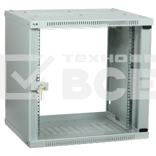 Шкаф LINEA WE 9U 550x350мм дверь стекло серый ITK