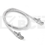 Патч-корд ExeGate EX286381RUS UTP-RJ45-RJ45-5e-1M-LSZH-GY, UTP, cat.5e, LSZH, 1м, серый, фото 1