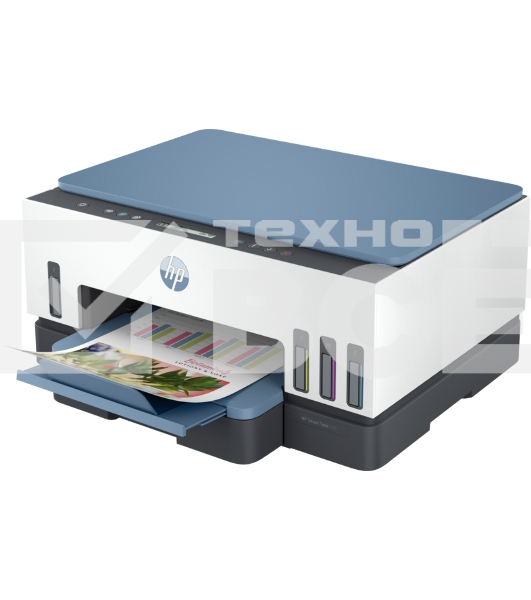 МФУ струйный HP Smart Tank 725 All-in-One (28B51A), A4, цветной, печ. 15 стр/мин. (ч/б) 9 стр/мин. (цвет), 1200x1200 dpi, Bluetooth, USB Type-A, Wi-Fi