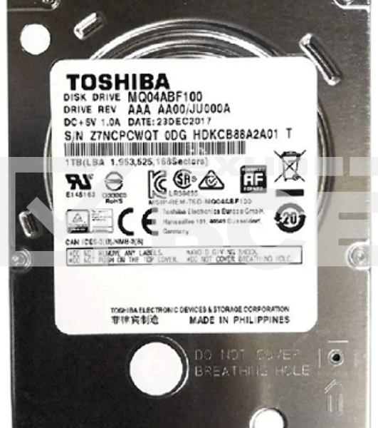 Жесткий диск Toshiba 1Tb 5400rpm MQ04ABF100 128Mb 2.5