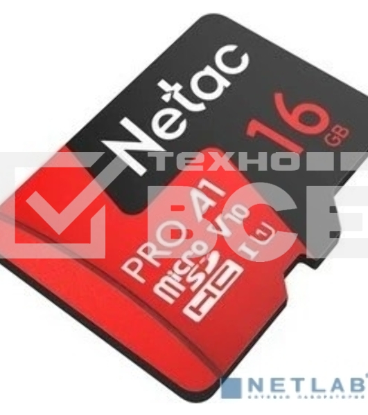 Флеш-накопитель NeTac Карта памяти Netac MicroSD P500 Extreme Pro 16GB, Retail version card only