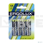 Элемент питания алкалиновый Ergolux LR6 BL-4 LR6 BL-4 1.5В Alkaline (блист.4шт), фото2