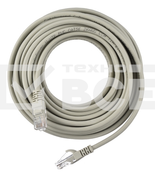 Кабель GOPOWER PATCH RJ-45(M)-RJ-45(M) 00-00029038 10M GREY