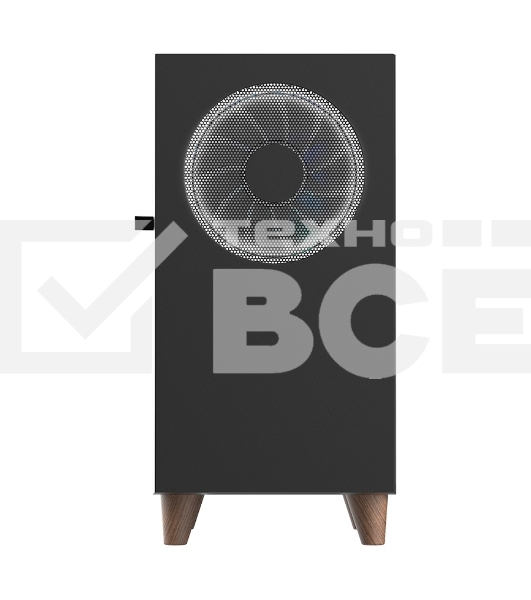 Корпус WIZMAX EM1 Woofer, mATX, mITX черный, Mini-Tower, без БП, TG, 1x160mm + 1x120mm LED, 1xUSB-A 3.0 + 2xUSB-A 2.0